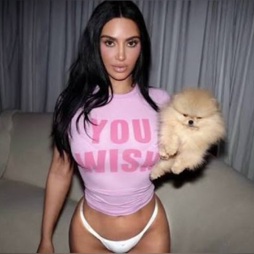 SKIMS FIT EVERYBODY TSHIRT I PETAL YOU WISH PINK I M